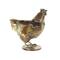 13.25" Bronze Patina Chicken Metal Garden Sculpture